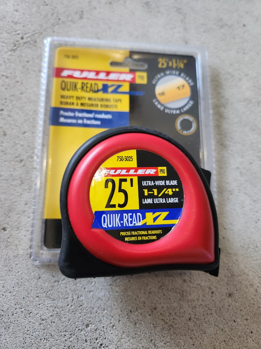 Fuller Pro Quik-Read Tape Measure 25' x 1-1/4"