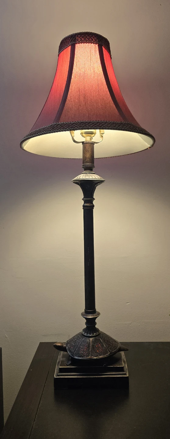 Table Lamp with Turtle Base