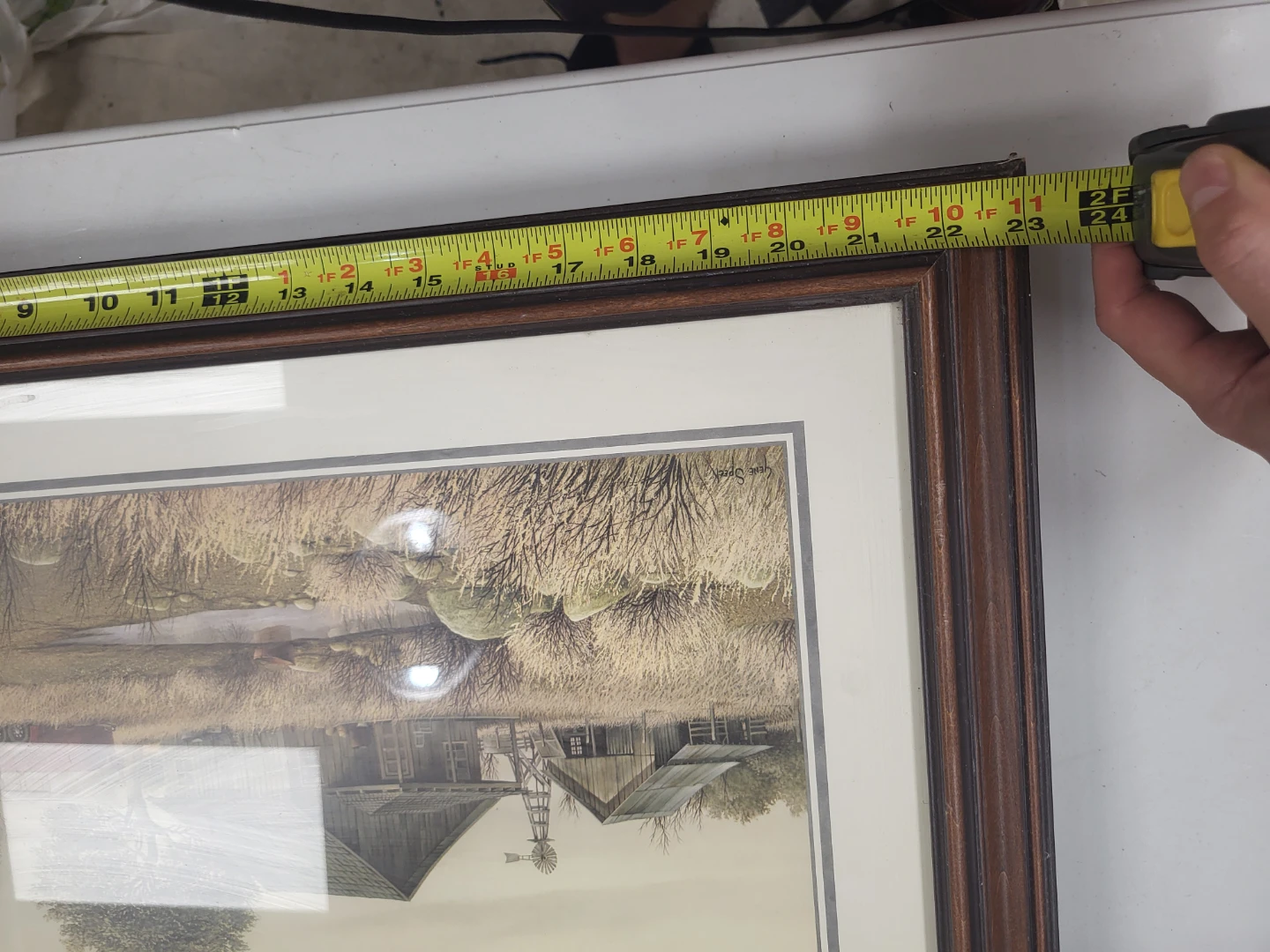 Framed Print of Barn Scene - photo 2