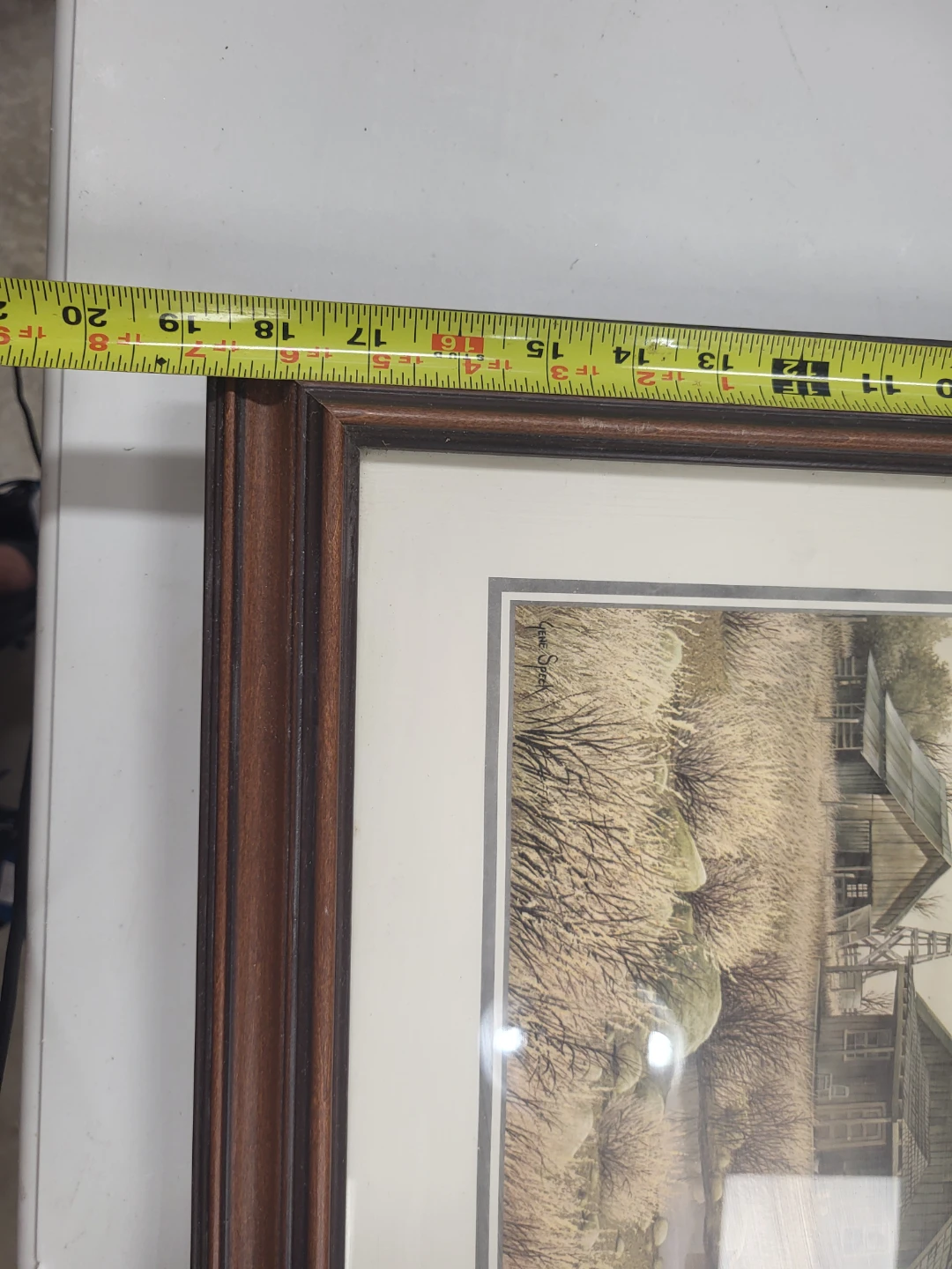 Framed Print of Barn Scene - photo 3