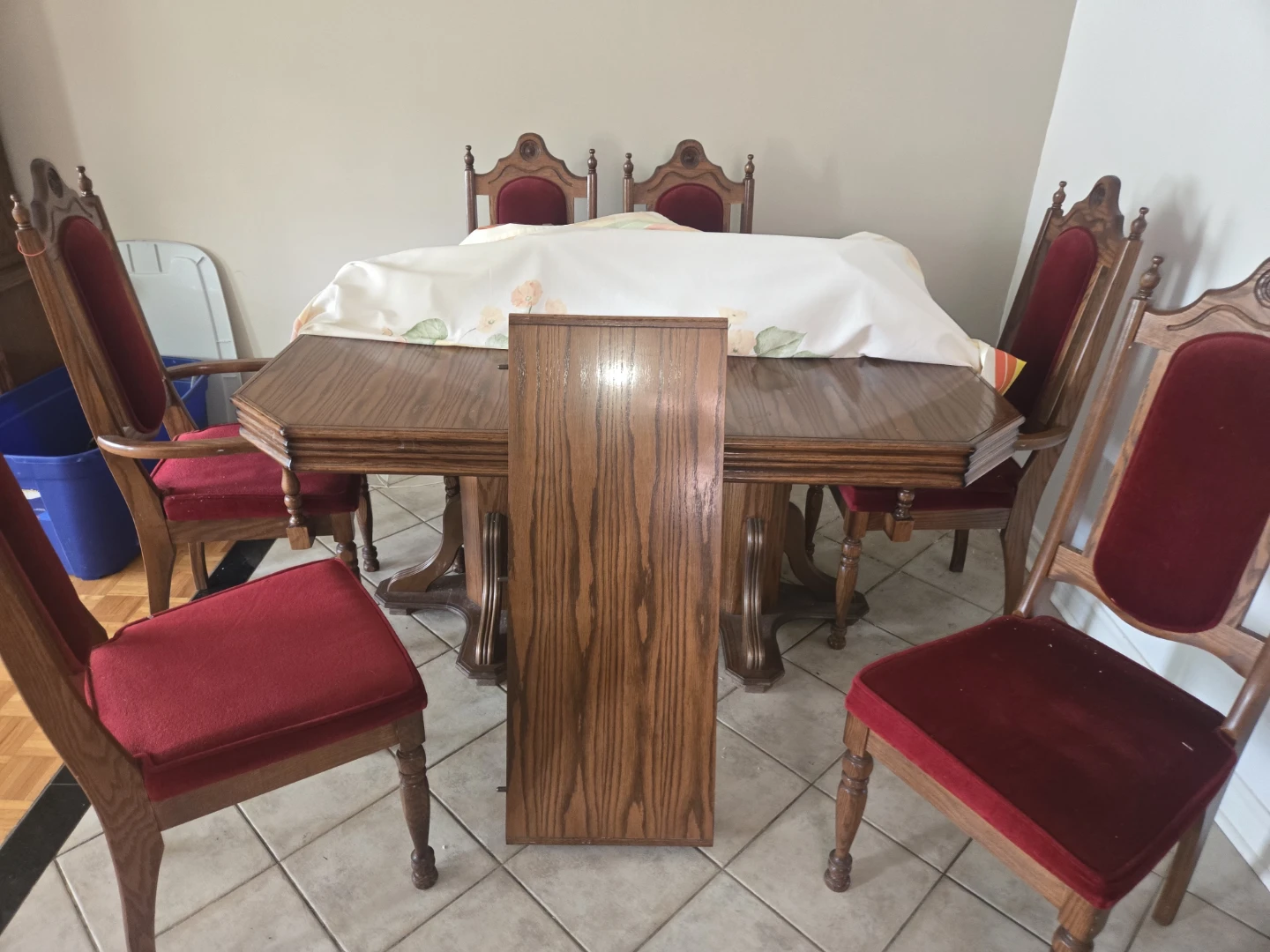 Wooden Dining Table with 6 Chairs - photo 3