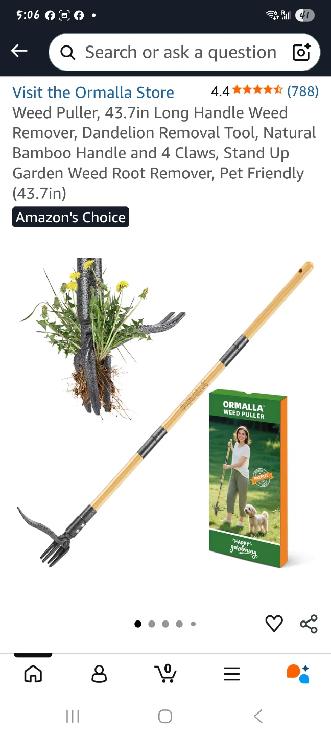 Weed Puller Dandelion Removal Tool 43.7in