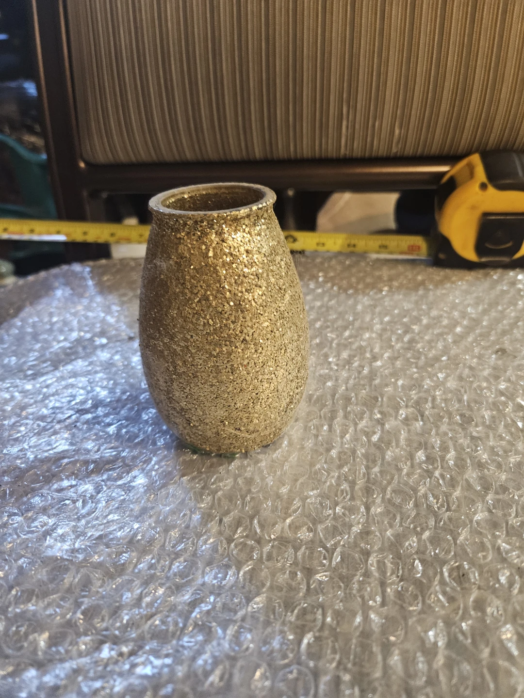 Gold Glitter Vase - photo 2