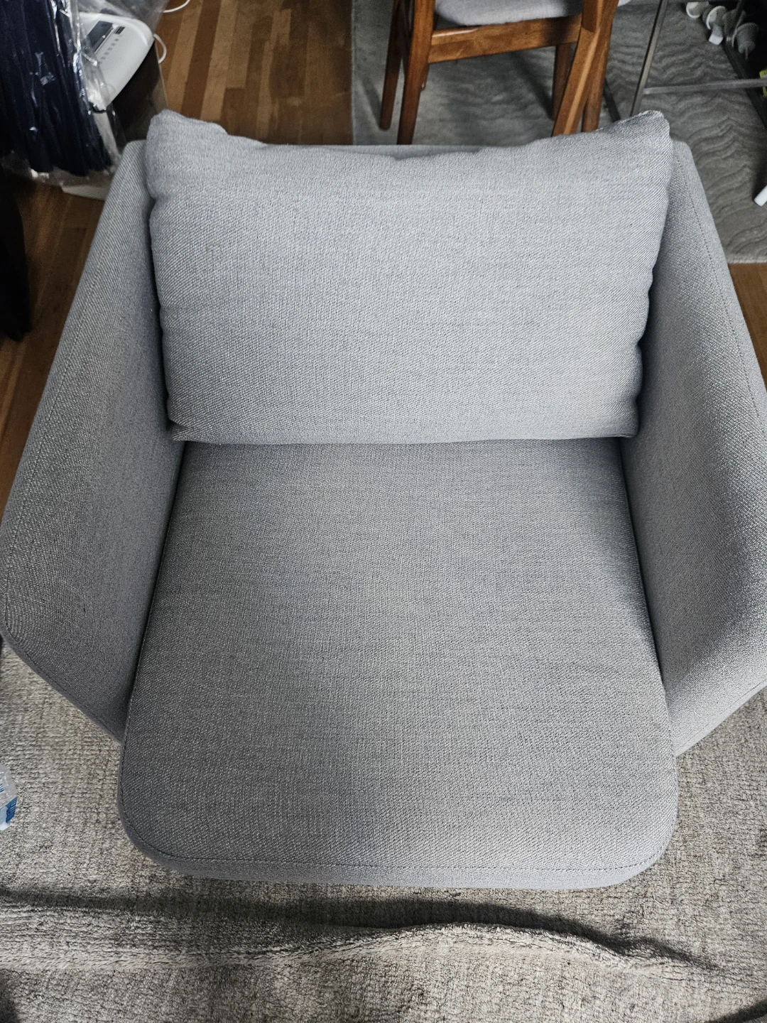 West Elm Accent Chairs – Light Gray | Set of 2