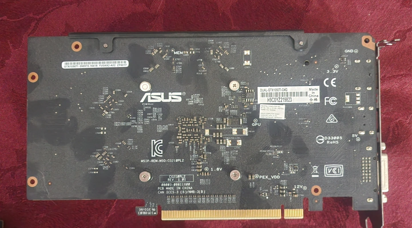 ASUS Dual GTX 1050 Ti 4GB Graphics Card - photo 2
