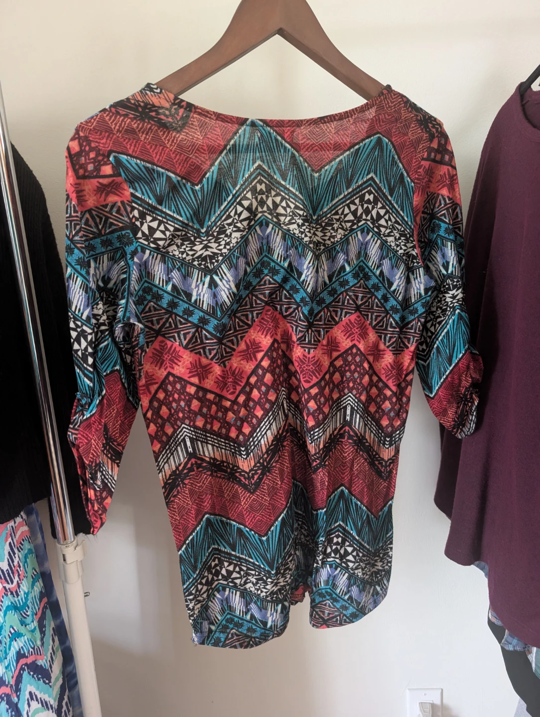 Ardene Patterned 3/4 Sleeve Top - photo 2