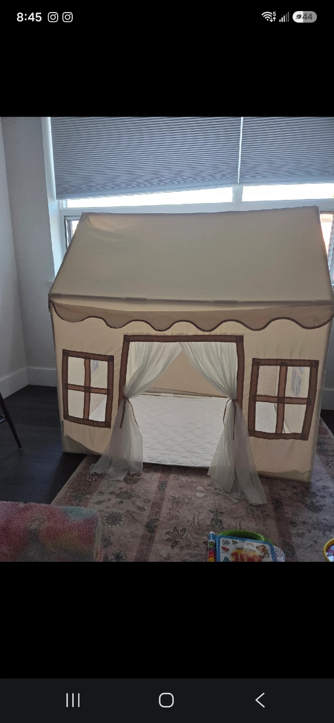 Kids Play Tent House Beige