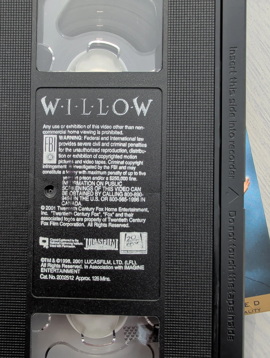 Willow VHS Movie