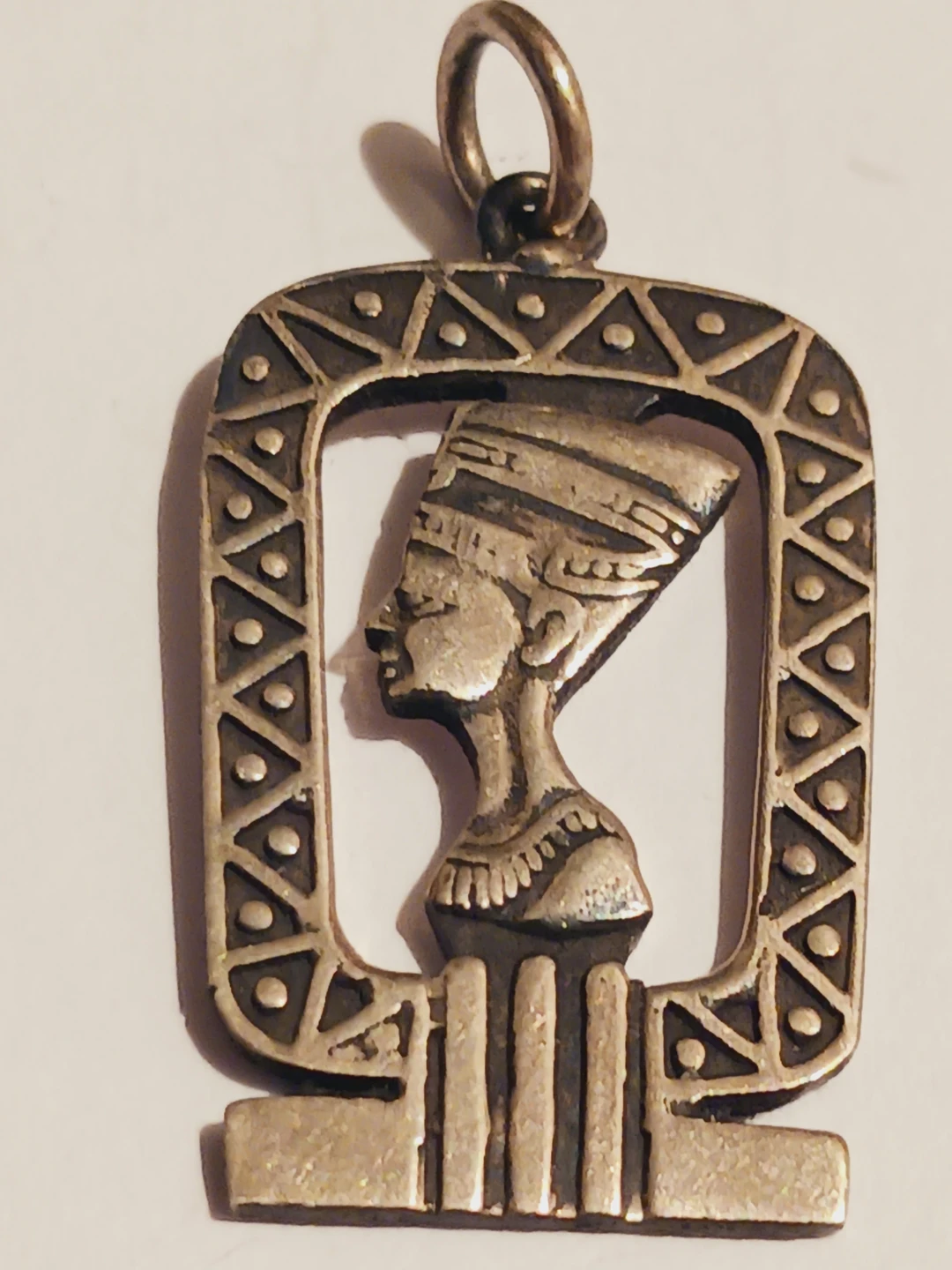 Sterling Silver 925 Nefertiti Bust Pendant - photo 3