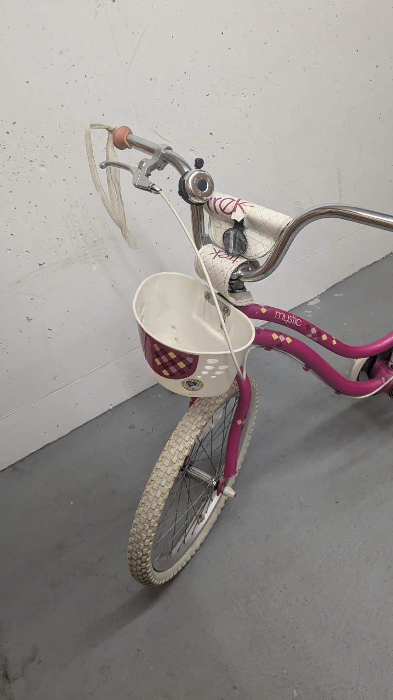 Pink Kids "Music" Bicycle with Basket and Helmet - photo 3