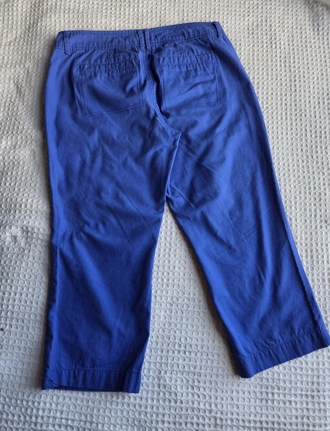 Old Navy Blue 4-Pocket Cropped Pants Size 4 - photo 2