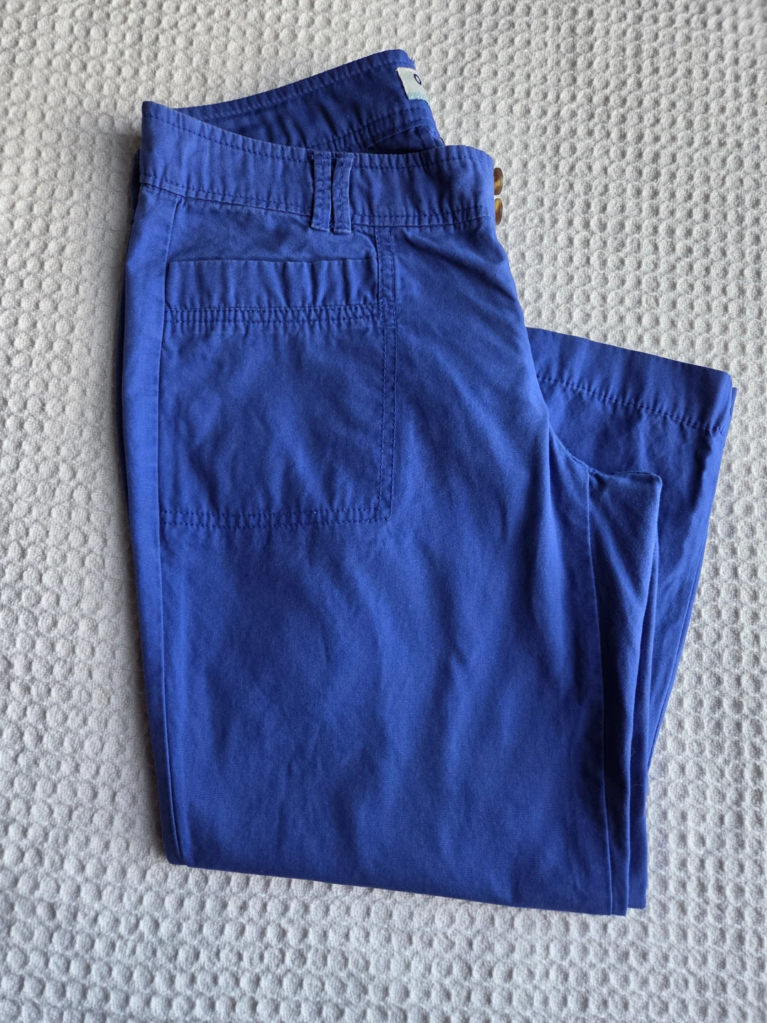 Old Navy Blue 4-Pocket Cropped Pants Size 4 - photo 4
