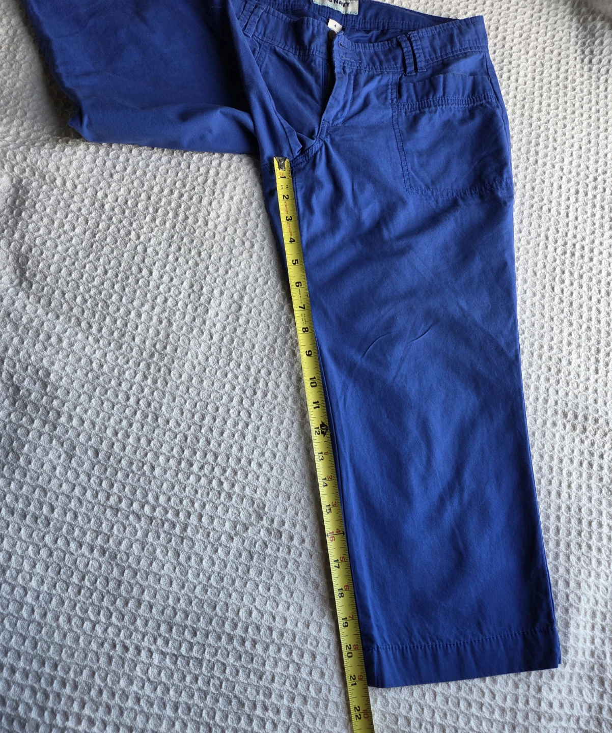 Old Navy Blue 4-Pocket Cropped Pants Size 4 - photo 5