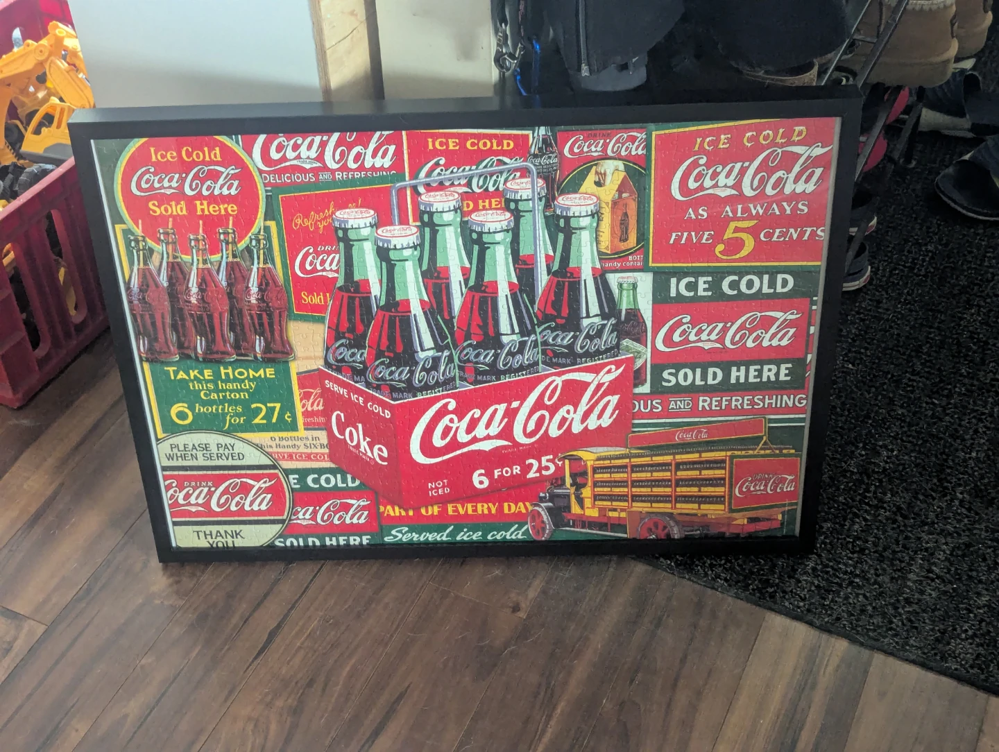 Coca Cola Framed Puzzle