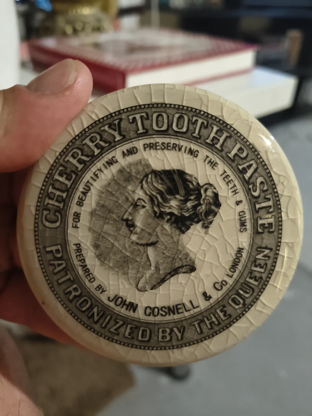 John Gosnell & Co. Cherry Toothpaste pot lid