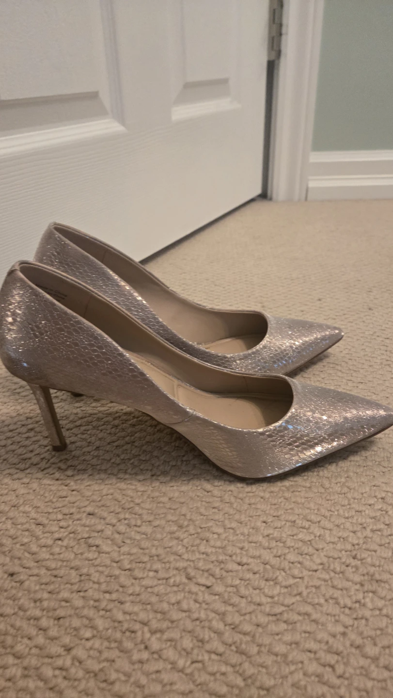 ALDO Silver Gold Sparkly Heels
