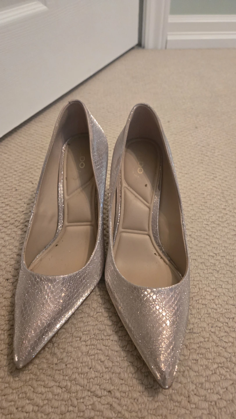 ALDO Silver Gold Sparkly Heels - photo 2