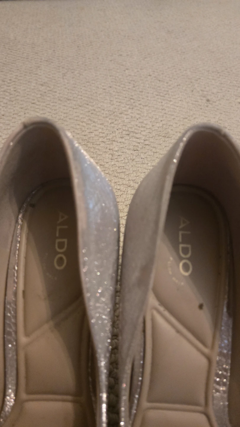 ALDO Silver Gold Sparkly Heels - photo 3