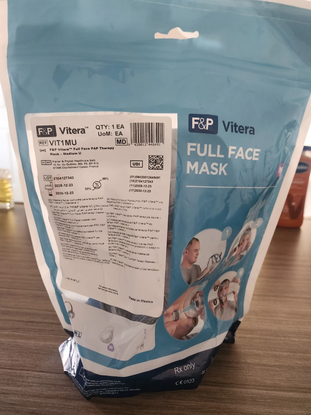 F&P Vitera Full Face Mask - Medium - photo 3