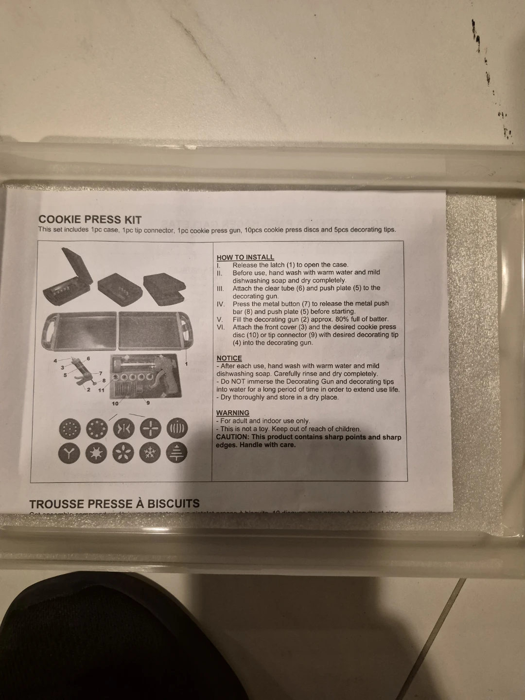 Red Cookie Press Kit with 5 Discs - photo 2