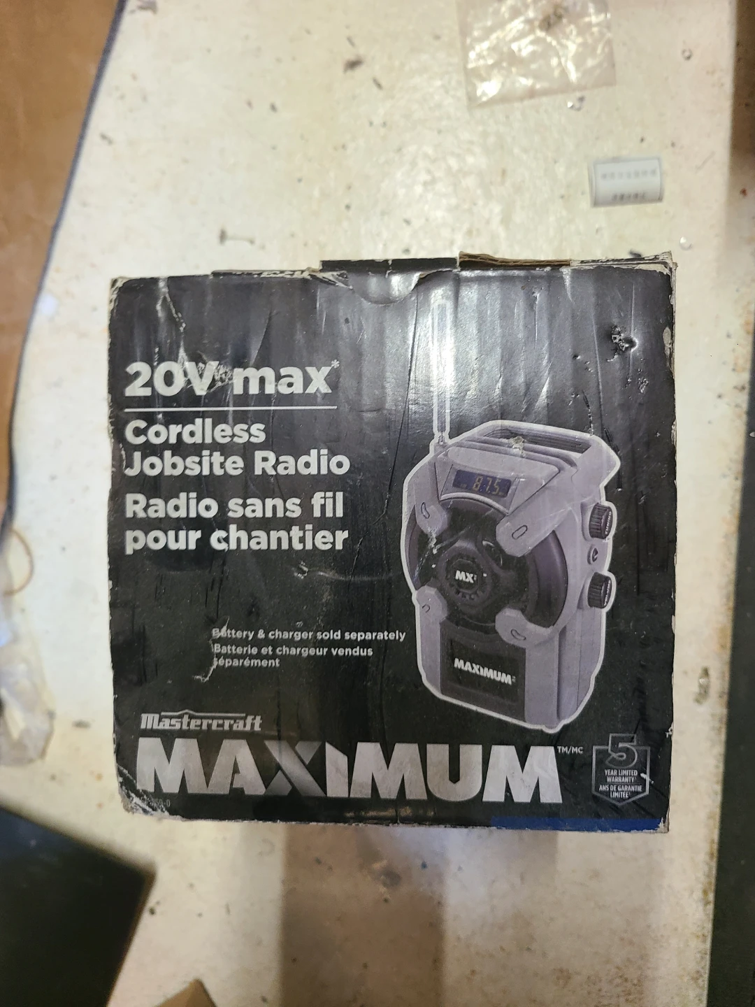 Mastercraft Maximum 20V Max Cordless Jobsite Radio