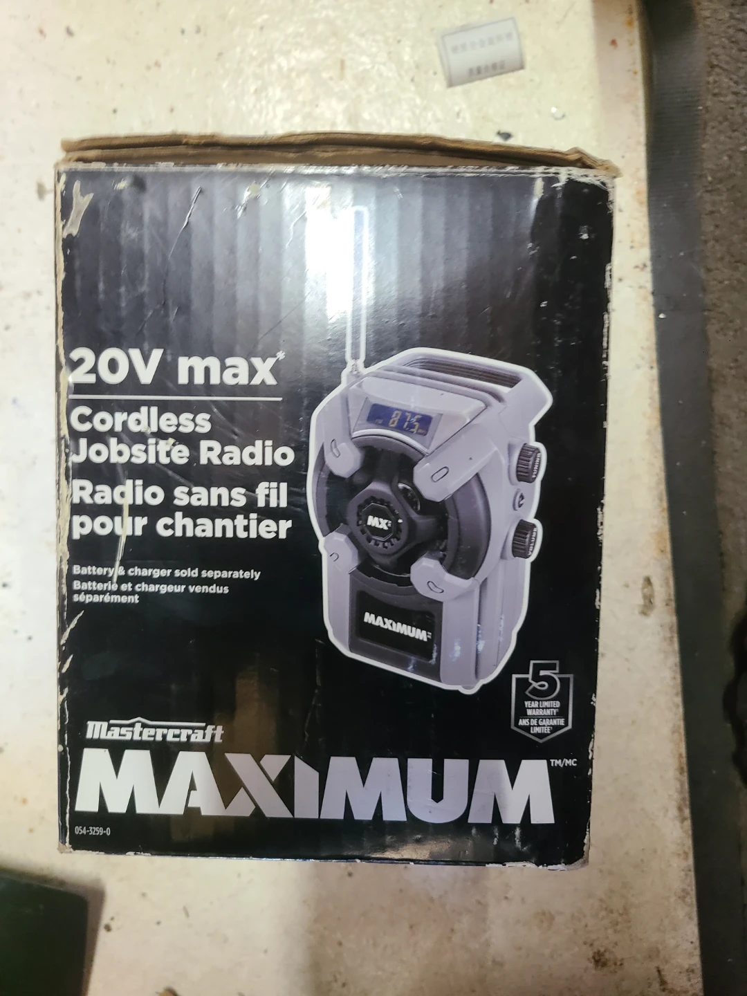Mastercraft Maximum 20V Max Cordless Jobsite Radio - photo 2