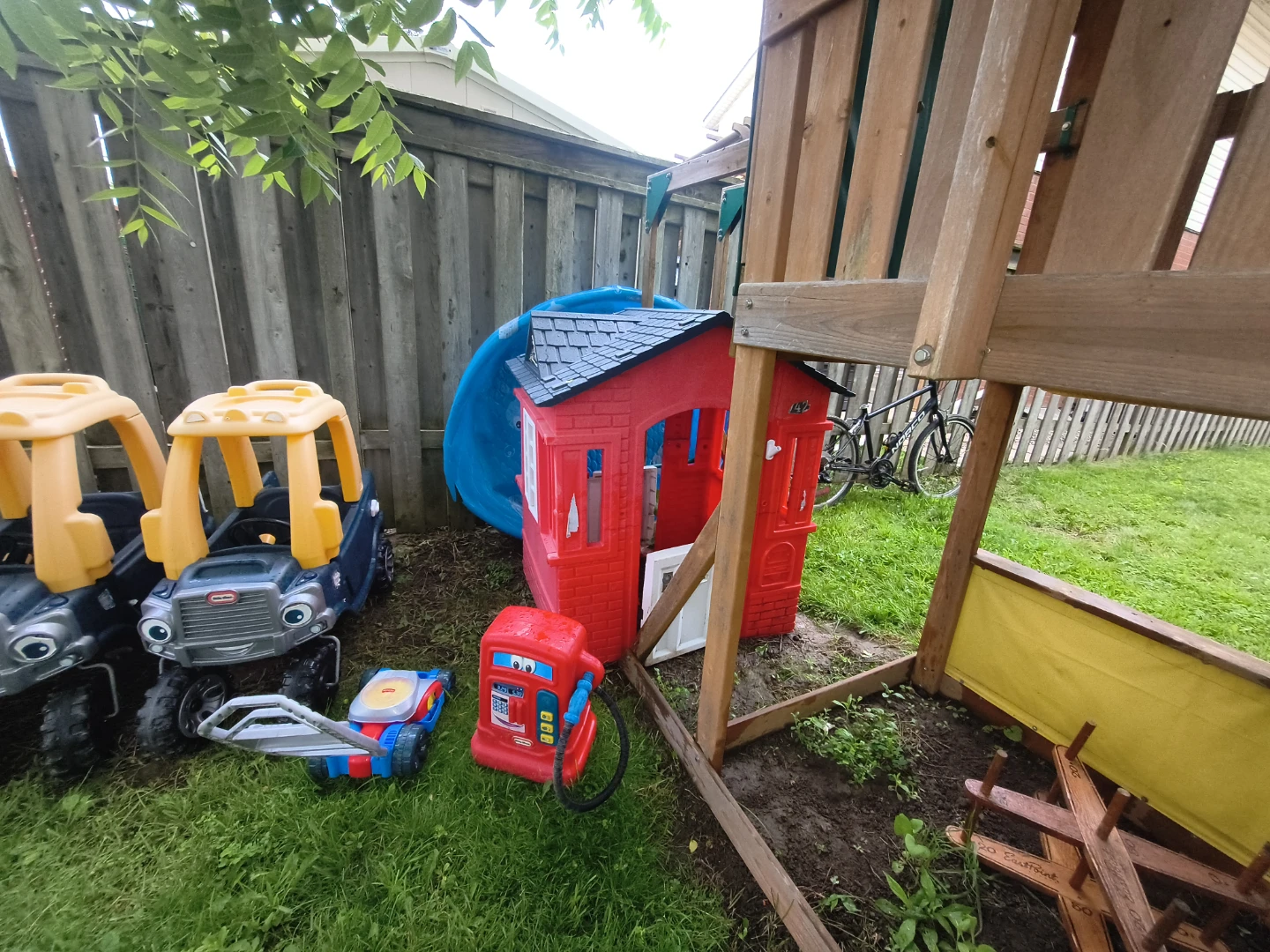 Wooden Playset with Swing and Slide - photo 4