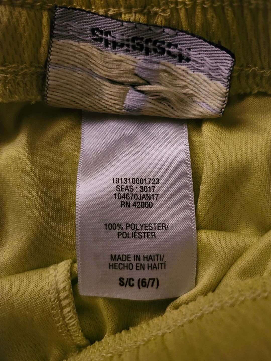 Shorts light green, black Size S/C (6/7) kids youth - photo 3