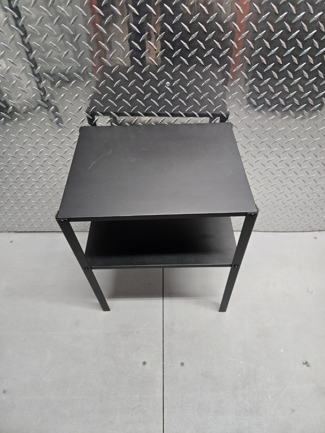 IKEA Knarrevik Black Metal Nightstand Bedside Table -assembled - photo 4