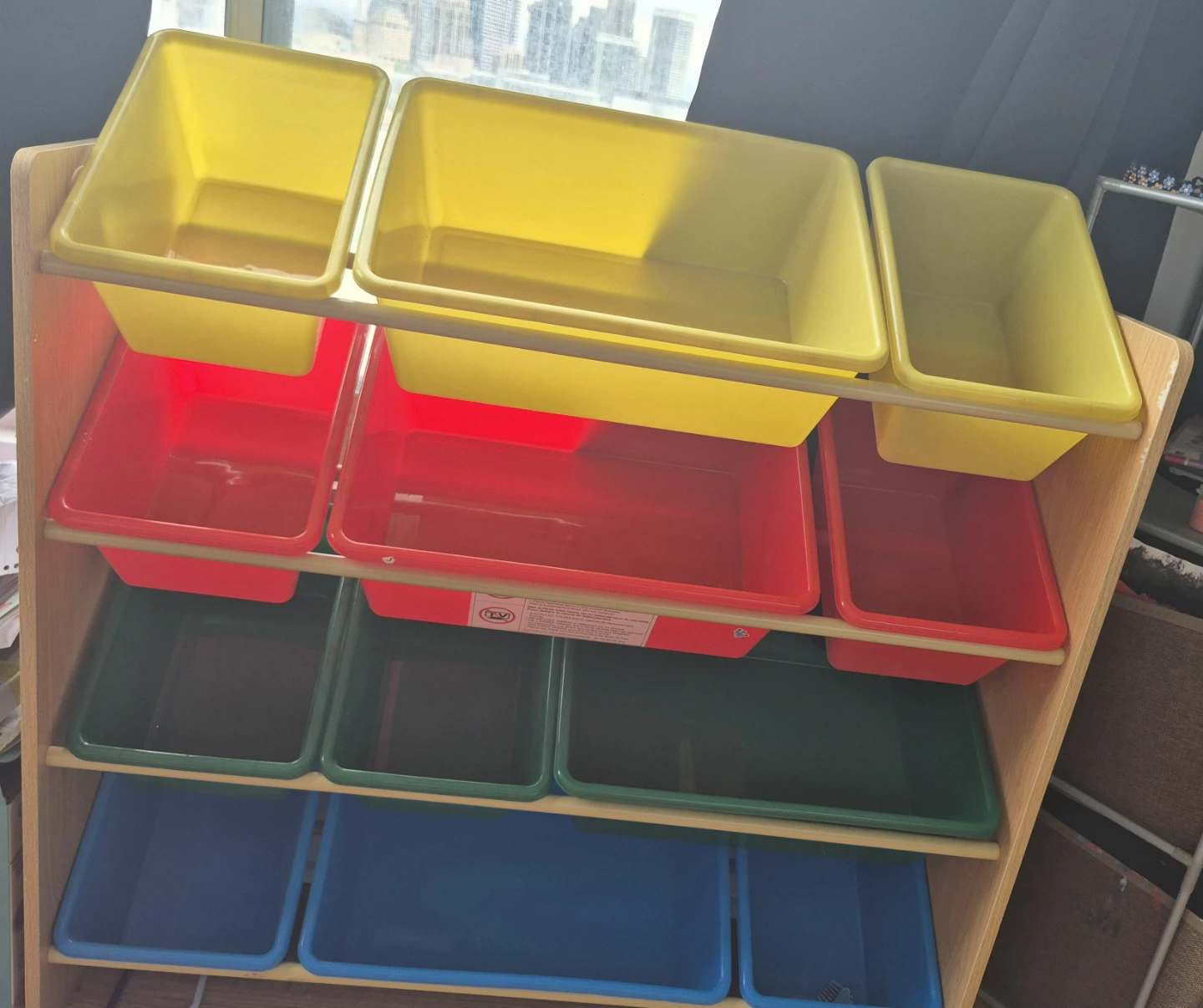 Kids Toy Storage Organizer Shelf with Bins