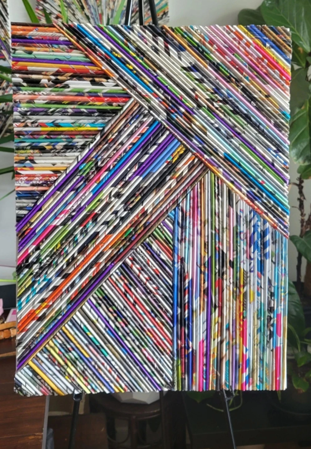 ⚽ Recycled Magazine Wall Art