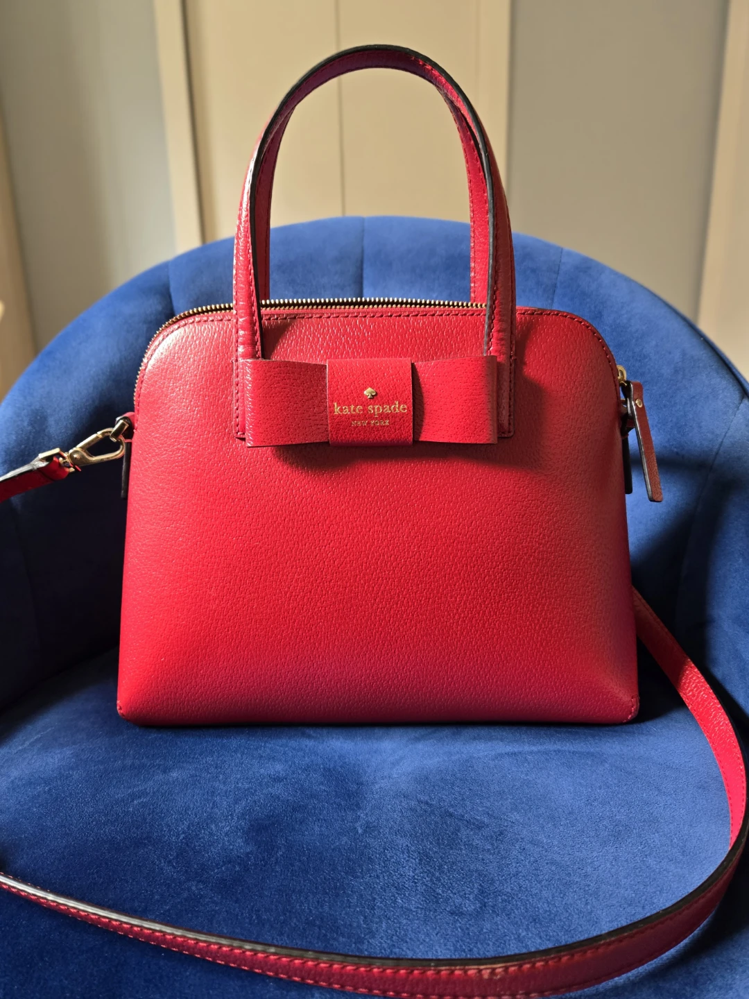 ⚽Kate Spade Red Crossbody Satchel Bag (Excellent Condition)