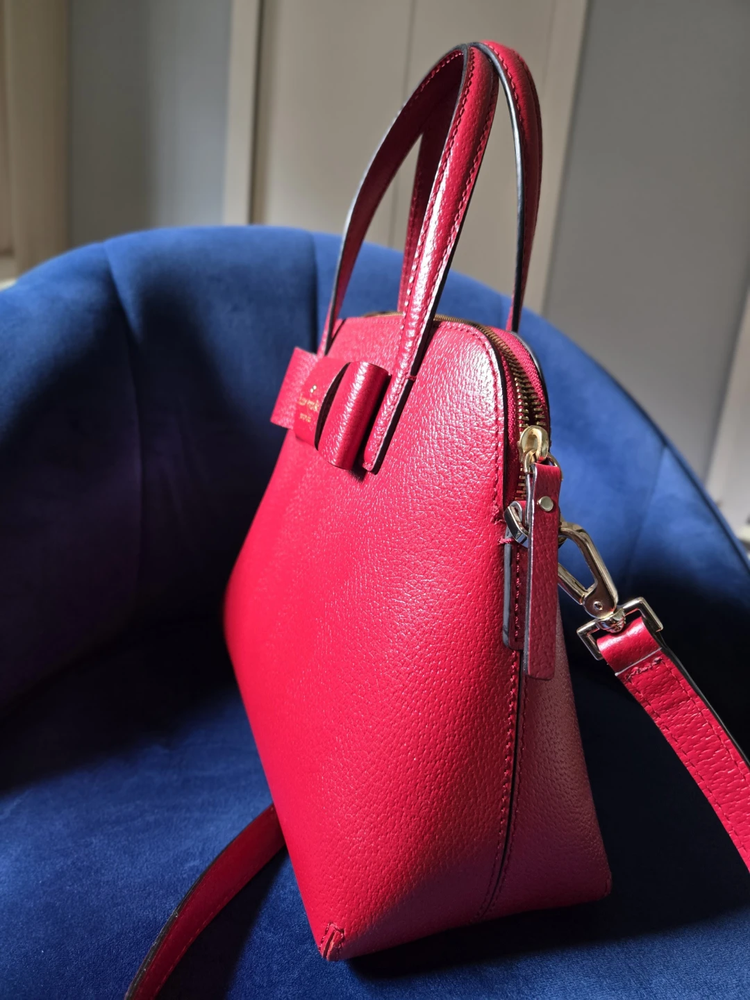 ⚽Kate Spade Red Crossbody Satchel Bag (Excellent Condition) - photo 3