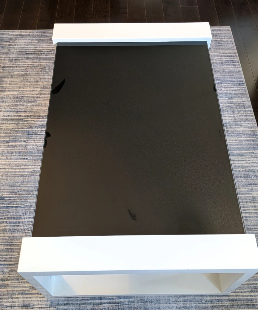 Modern Black Glass Coffee Table - photo 2