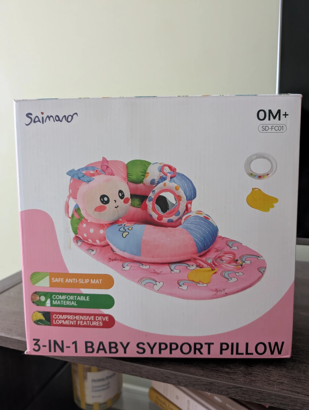 New  3-in-1 Baby Pillow & activity mat