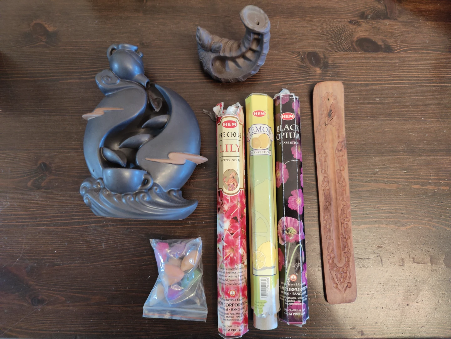 HEM Incense Sticks Set with Waterfall Burner