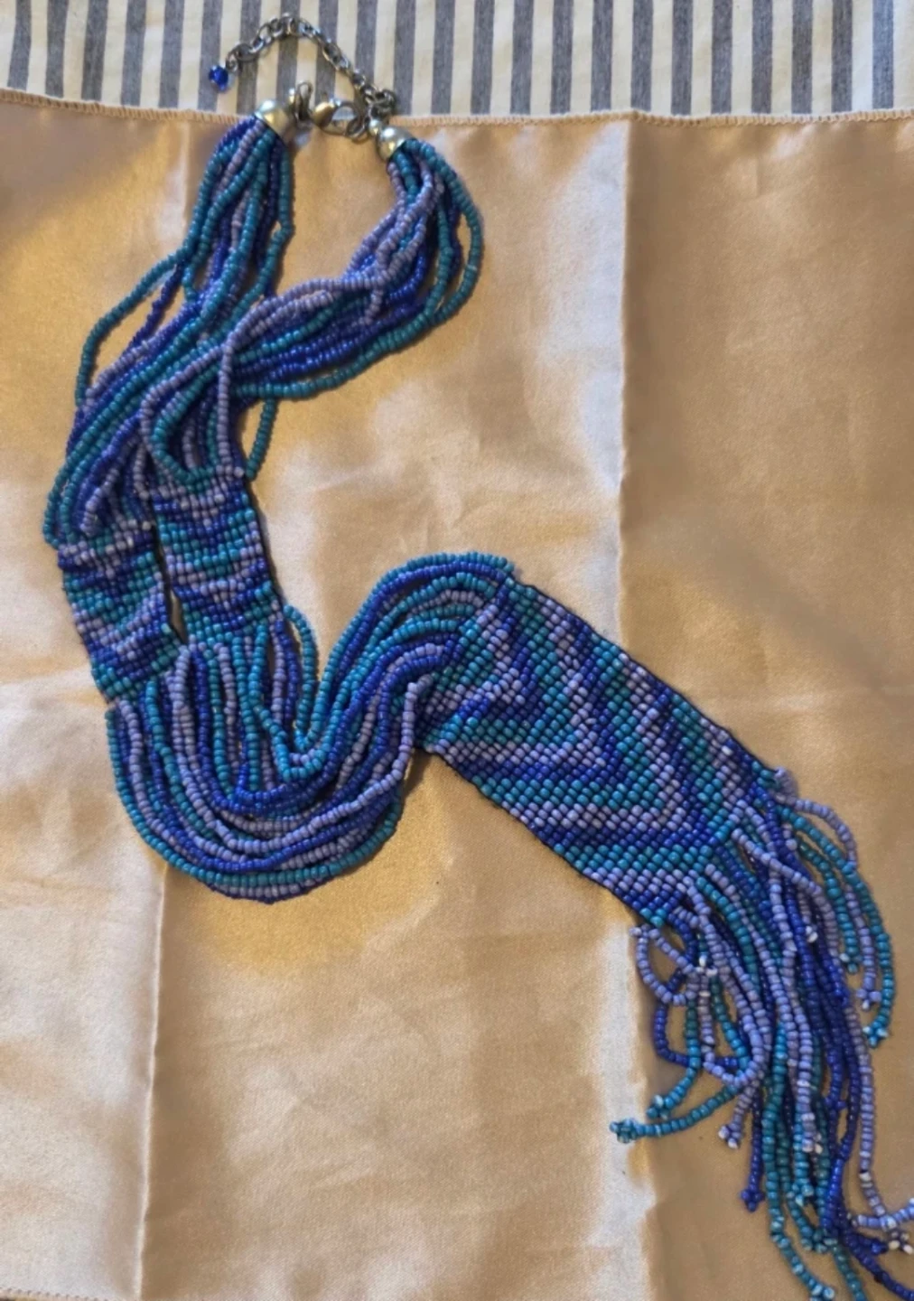 Blue Beaded Necklace - photo 2