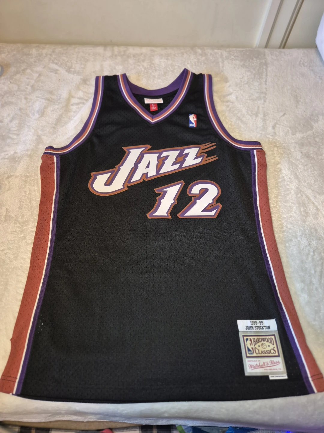 Mitchell & Ness John Stockton Utah Jazz Jersey 12