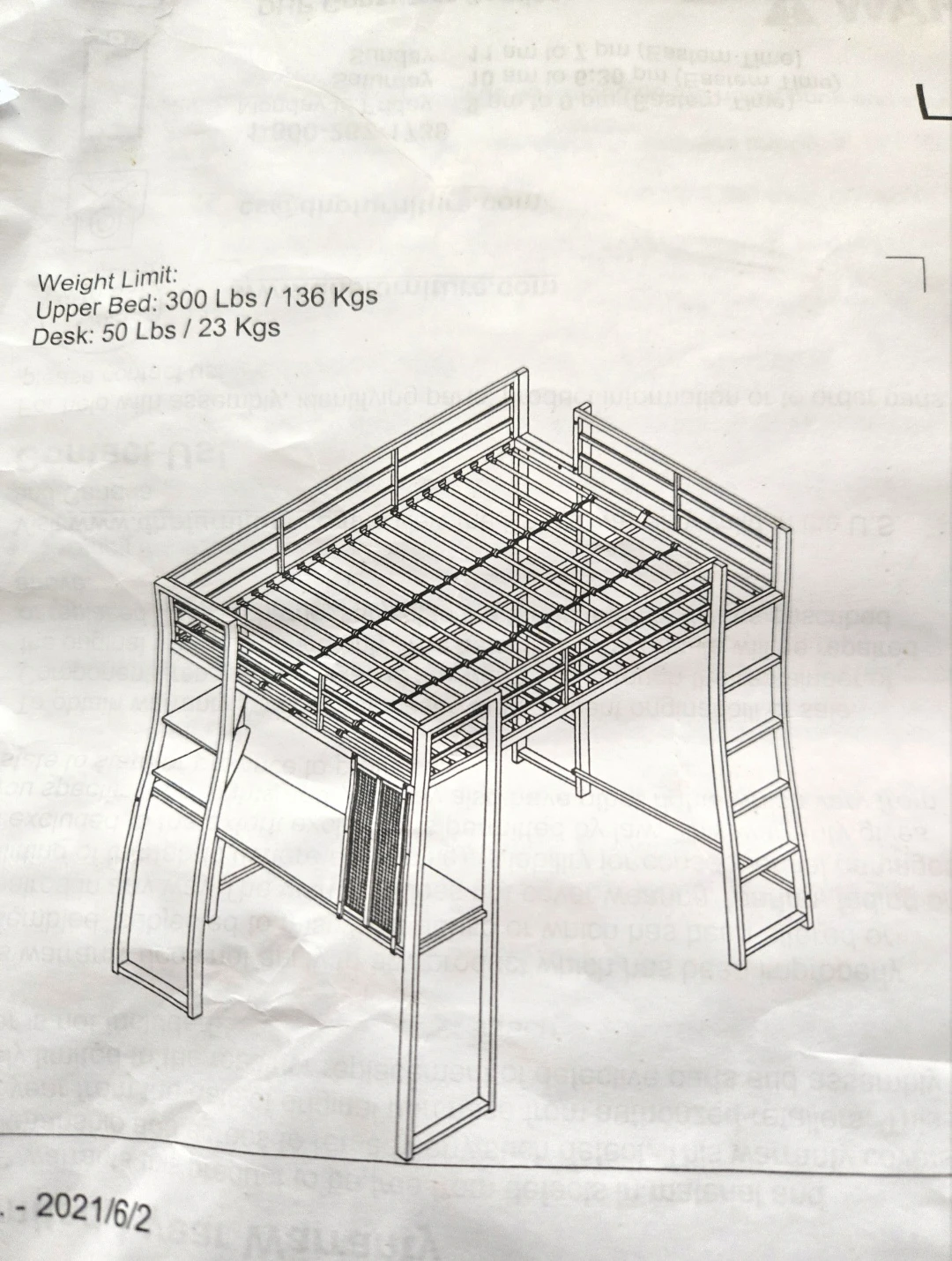 Loft Bed with Desk - photo 5