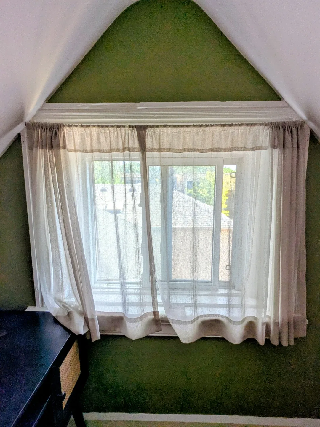 Custom 100% Linen Sheer Curtains — 2 Panels