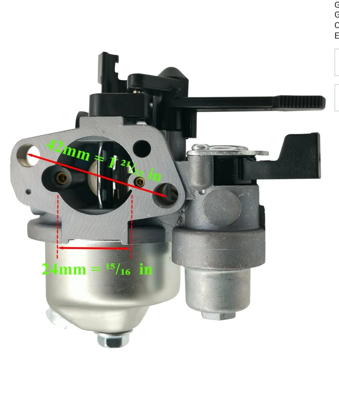 Huayi Carburetor for Honda GX160/GX200 Engines