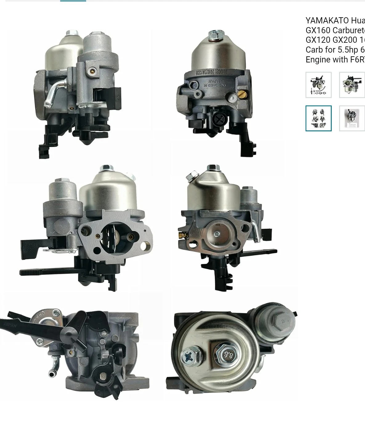 Huayi Carburetor for Honda GX160/GX200 Engines - photo 3