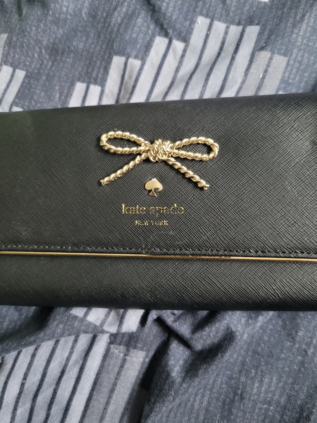 Kate Spade Black Wallet with Bow