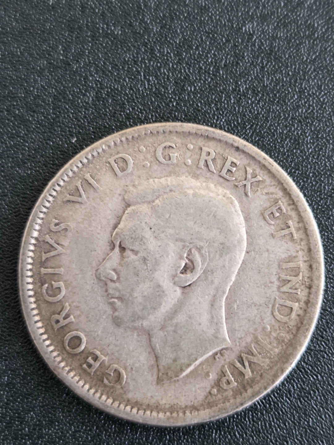 1944 Canada 25 Cent Coin Silver