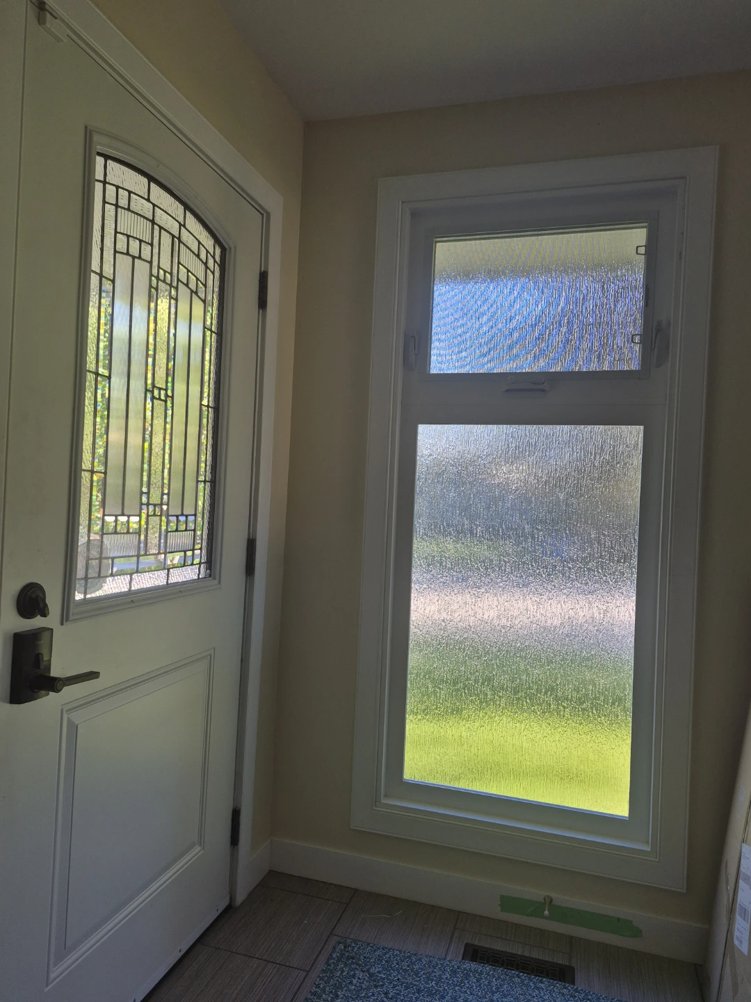 Waterfall Glass, Low E, Vinyl window