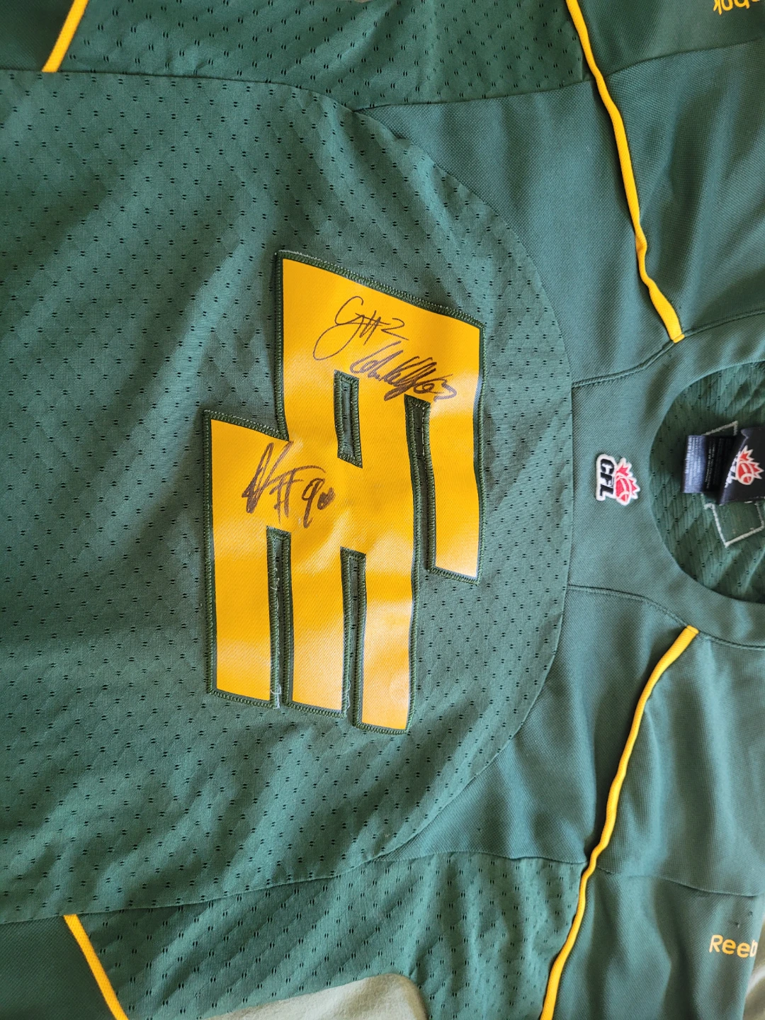 Signed Edmonton Eskimo CFL Jersey - Reebok - photo 2