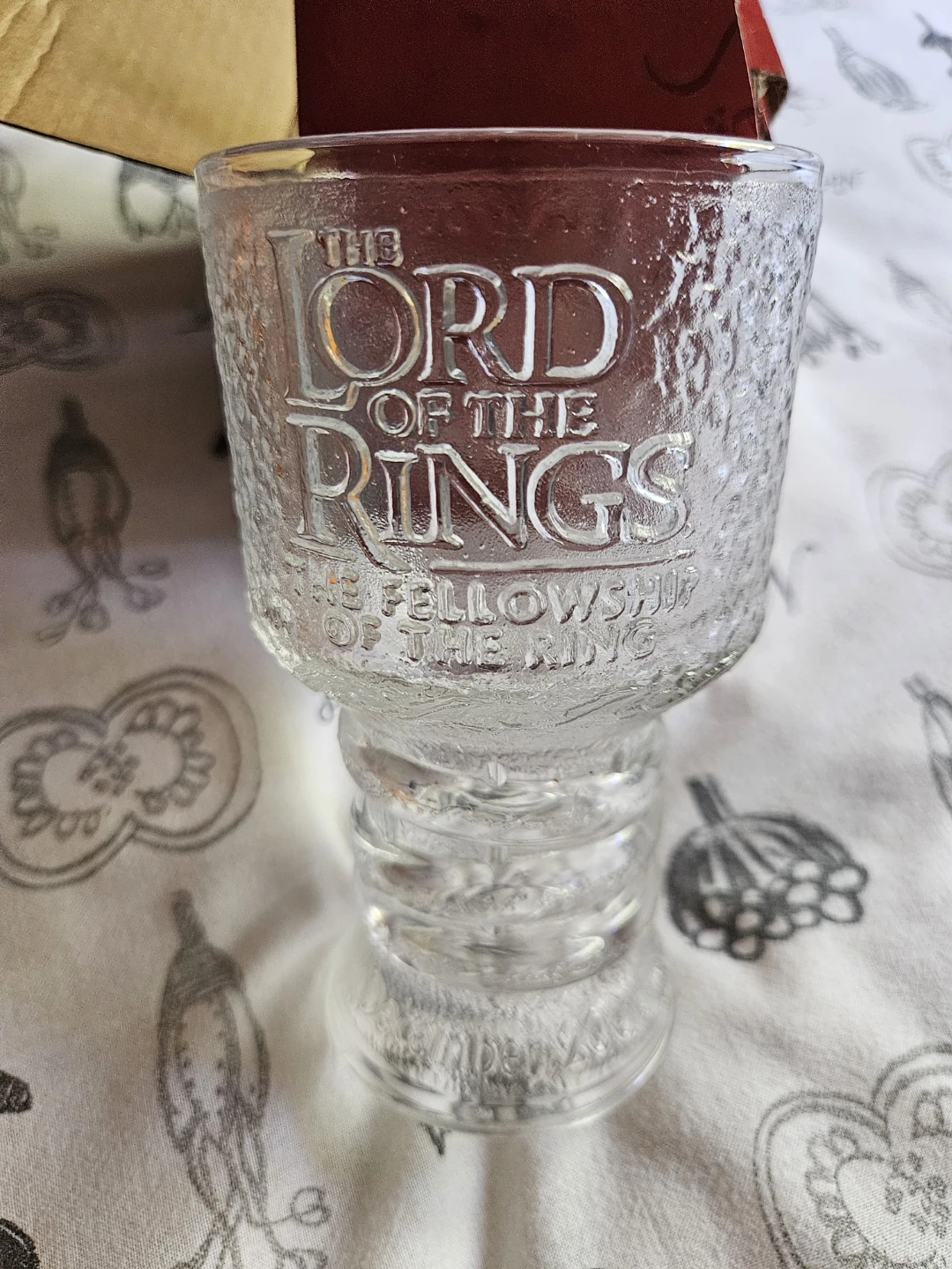 The Lord of the Rings Fellowship of the Ring Glass Goblet