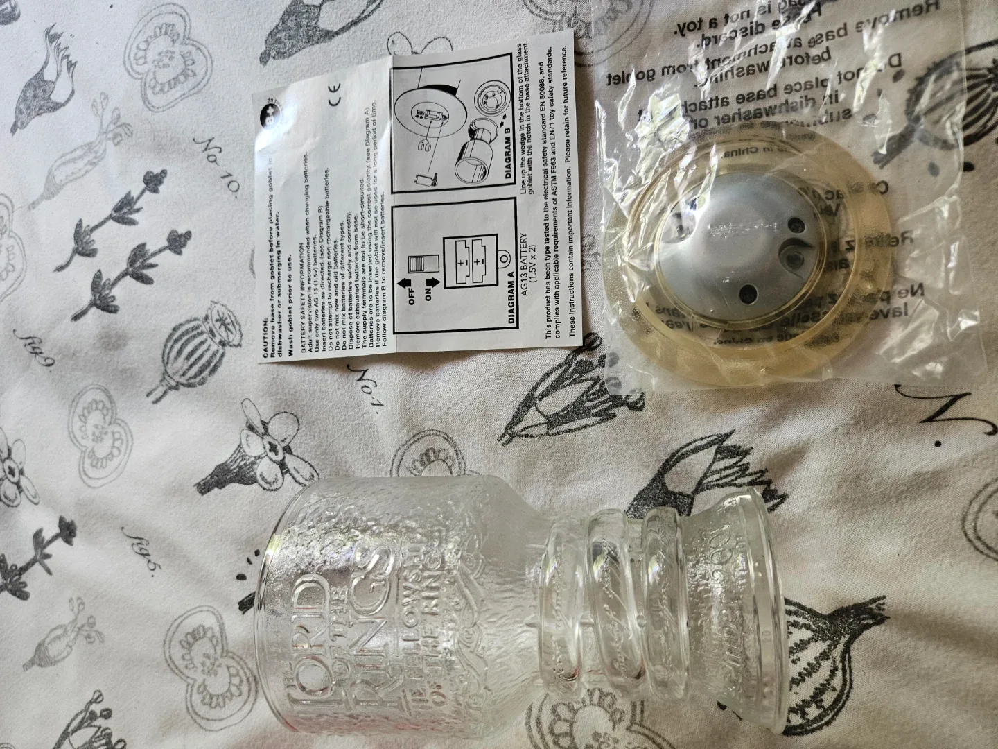 The Lord of the Rings Fellowship of the Ring Glass Goblet - photo 3