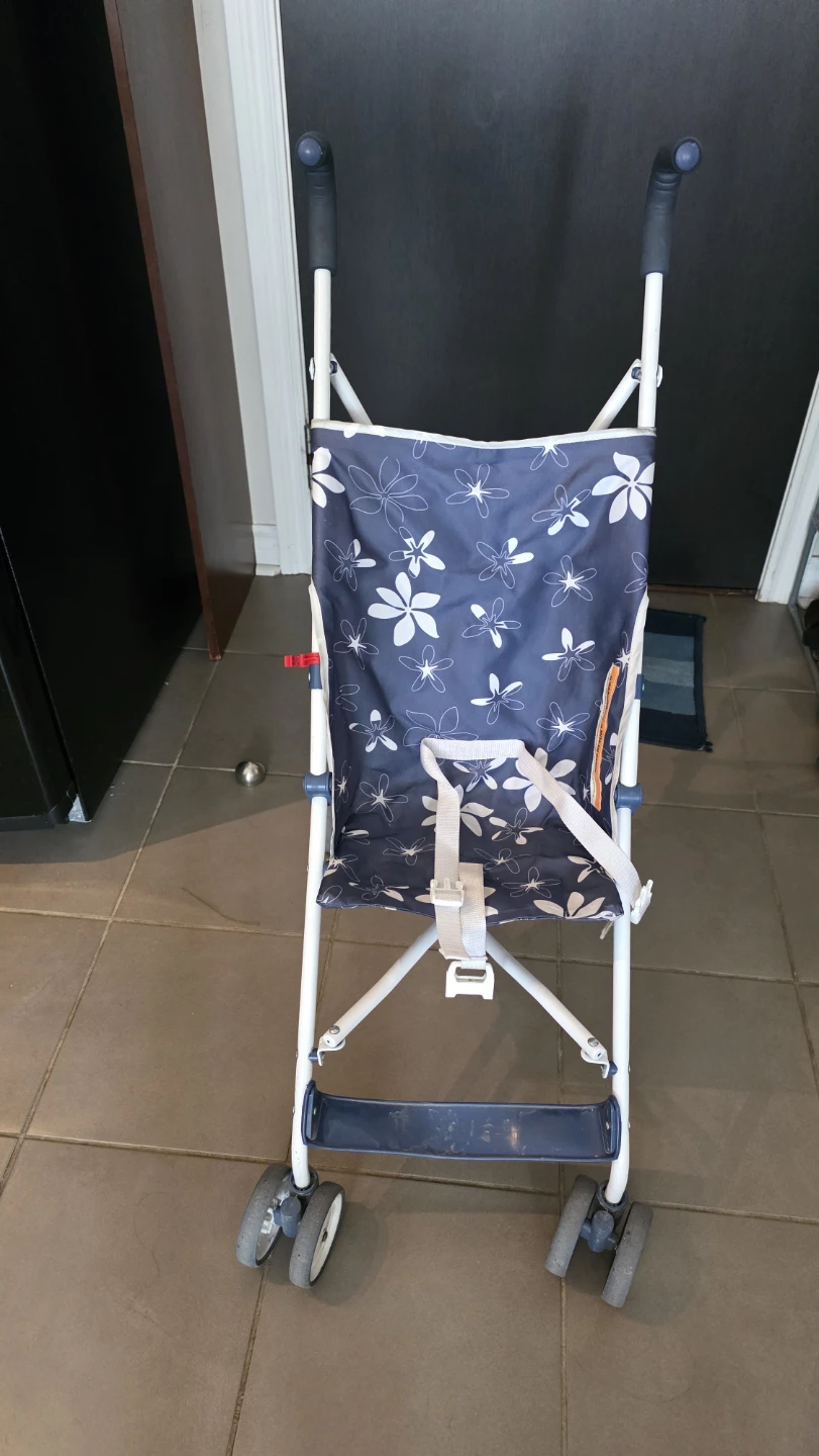 Blue Floral Baby Stroller - photo 3