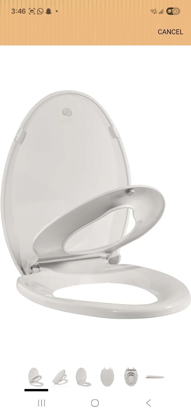 White Toilet Seat with Built-in Toddler Seat